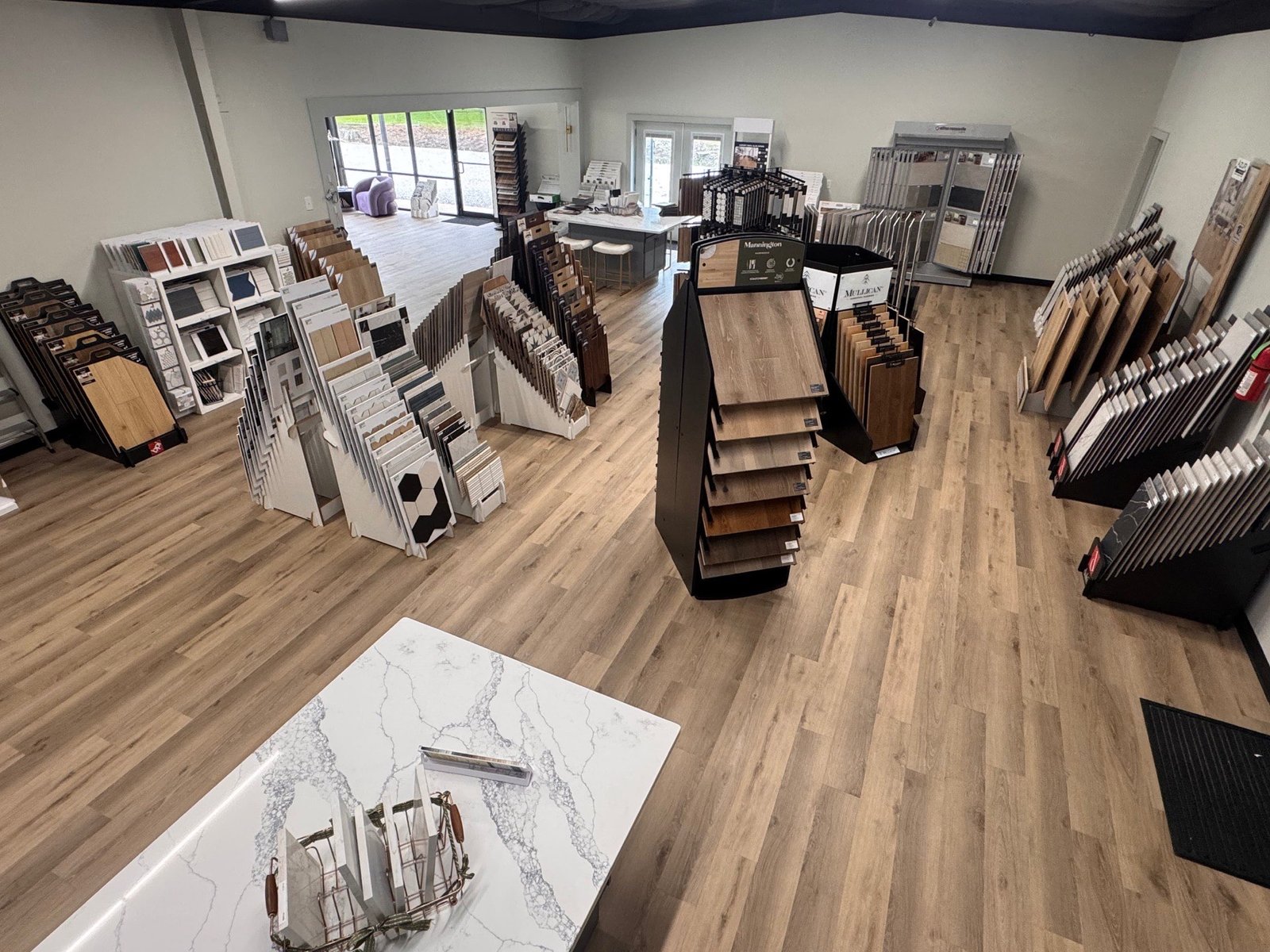 Luxe Flooring & Stone showroom display in Breaux Bridge, LA